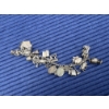 Image 5 : Sterling Charm Bracelet - Bells - Love is Blind - Globe - Flask - Pig - Fan - Etc - 49.9 Grams