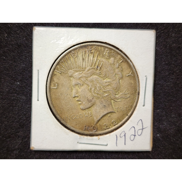 1922 United States Silver Peace Dollar ~ Perfect for Any Level Collector!