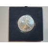 Image 2 : 2008-W Silver American Eagle 1 oz Fine Silver Coin in AMPEX Display Box