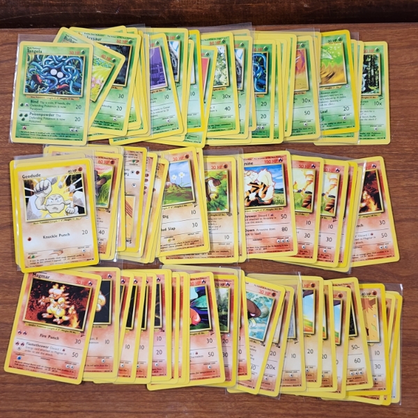 Nice Large Assortment Of Vintage Pokemon Trading Cards From Base Set, Jungle, Fossil, Neo & More!