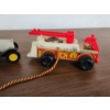 Image 4 : (3) Vintage Toy Vehicles Including Tonka Milk Truck, Fisher Price Fire Truck & Mini Bus