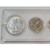 Image 6 : 1945 U.S. Mint Set Including 90% Silver Half Dollar, Quarter, Dime, 35% Silver Nickel