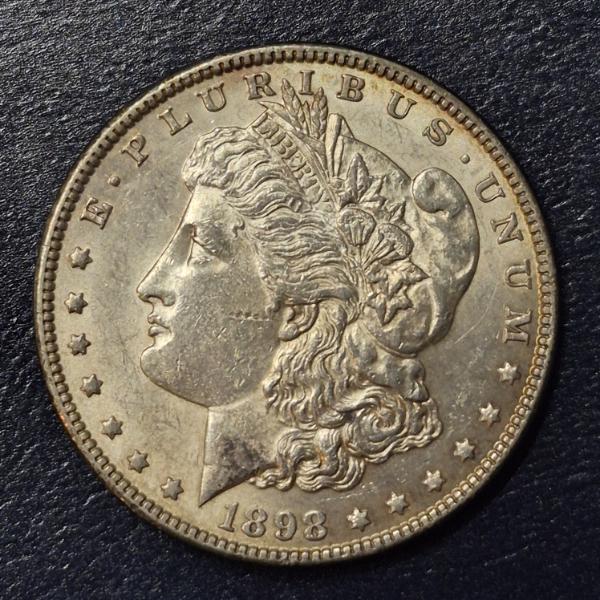1898 HG Morgain Silver Dollar - See Pics