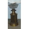 Image 2 : 32" Tall Table Lamp Brass Base Fabric Shade - See PIcs