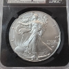 Image 2 : NGC MS70 2021-S American Silver Eagle - Eagle Landing T-2- FDR Signed by Edmund C. Moy 