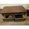Image 2 : Space Saving Convertible Lift Top Coffee Table W Storage Drawers. Elegant & Functional!
