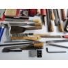 Image 7 : Assorted Tools & Home Items: Chisels, Files, Sandpaper, Window Handle Remover, & MORE! See photos! 