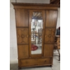 Image 6 : *Pick Up At Mantua Home-No Shipping Available* Vintage Gorgeous 7'x18''x47'' Mirrored Oak Wardrobe I
