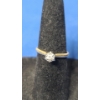 Image 2 : 10K Gold "Princess" Bracelet & Ring With White Stone - Size 5 - Total Weight: 2.8g