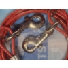 Image 3 : Weather Resistant Red Pets Go 2 10 Foot Tie Out Cable With Extra Strong Swivel Hook 