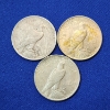 Image 2 : Three 1923 United States Silver Peace Dollars - 90% Silver