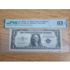 Image 1 : PMG 1935 G $1 No Motto Silver Certificate Fr# 161R3 Run 3 EPQ 63 Choice Uncirculated