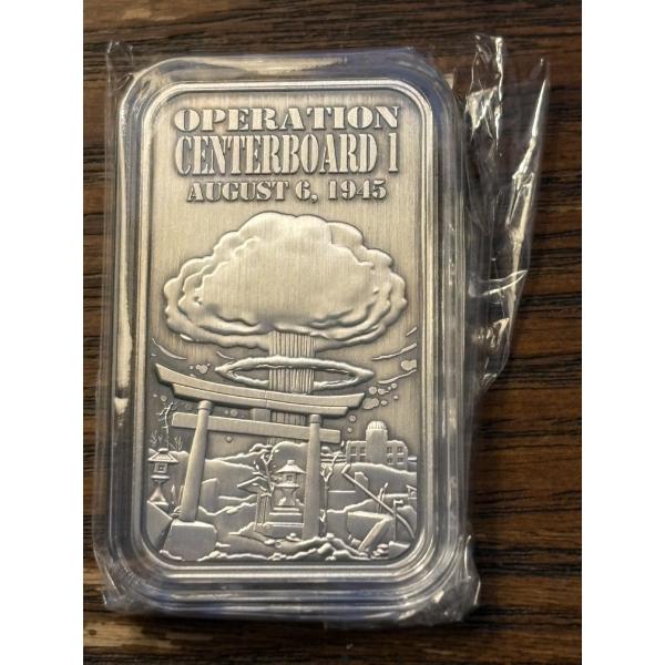 Operation Centerboard I 1945 One Troy Ounce .999 Fine Silver Bar - St. Louis Mint