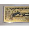 Image 5 : U.S. One Silver Dollar Gold Foil .99999999 - 24K Note In Protective Holder - Mint Condition