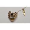 Image 2 : Vintage 10K Yellow Gold Delta Zeta Pearl & Diamond Sorority Pin - Weight: 5.0g