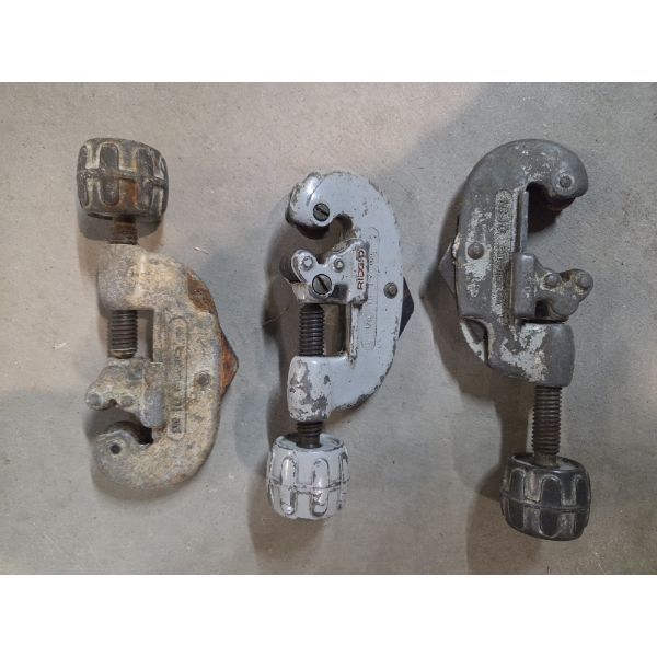 3 Vintage Pipe Cutters - Excellent Condition