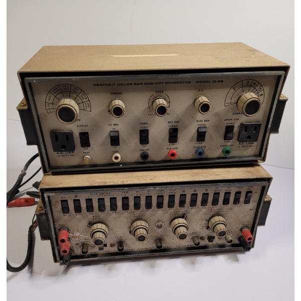  Vintage Heathkit Color Bar And Dot Generator