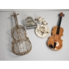 Assorted Music Decor - Including Working Schmid Piano Music Box! 
