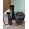 Image 1 : PICKUP IN NORTHFIELD - 3 Pc Floor Vases As Shown Measuring 18" /22" & 10" x 17" - See Pics