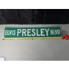 Image 3 : Elvis Presley Collectibles: Including Working Music Box, Clock, Street Sign, Storage box w/ Photo