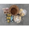 Image 1 : Vintage Collectables Including Drinking Glasses, Apple Basket, Candle Lights, And Jewelry Box