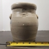 Image 10 : Rowe Pottery Works 1993 Handmade Crock or Jar Ft. Painted Basket Image~ Standing About 7 Inches Tall