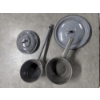 Image 2 : Gray Speckled Vintage Enamelware Collection Including Bowls, Plate, Pans, Lids And More