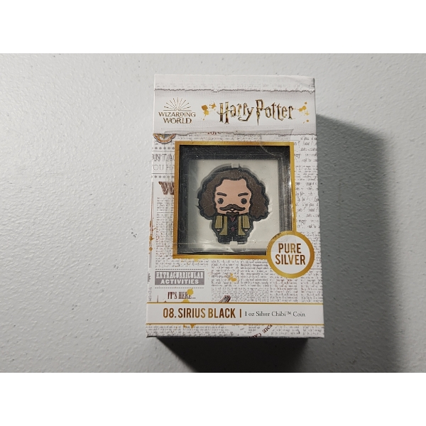 2021 Niue Harry Potter Sirius Black 1 oz .999 Fine Silver Chibi Coin - NZ Mint - Mintage 2,000