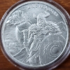 Image 2 : 1 Oz .999 Fine Silver Legendary Warriors Eric Bloodaxe Round in Protective Capsule 