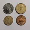 Image 1 : Four Historical Mexican Coins Spanning from 1944 to 1990