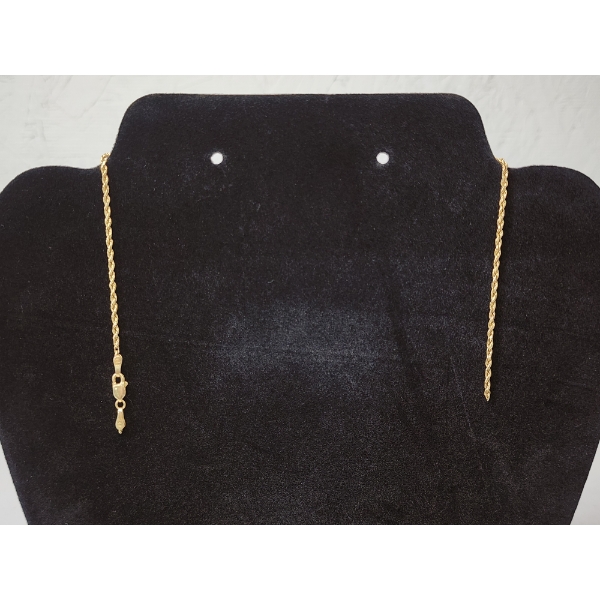 14K Yellow Gold 10" Chain (Broken) TW: 2.6g