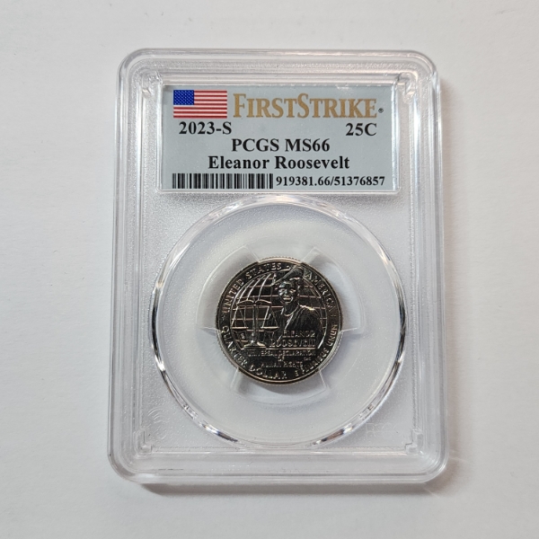 PCGS Graded MS66 United States 2023-S Eleanor Roosevelt First Strike Quarter