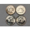 Image 2 : Four 1960-D 90% Silver Franklin Half Dollars - Face Value $2.00
