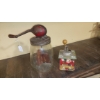 Image 1 : Antique DAZEY Crank Butter Churn  & Small Decorated Coffe Grinder - See pIcs