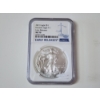 Image 1 : NGC MS70 2021 American Silver Eagle Heraldic Eagle T-1 Early Releases 1 oz .999 Fine Silver