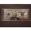 Image 1 : Incredible $50.00 Grant .99999 Silver Foil Note In Protective Holder - Mint Condition