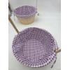 Image 2 : Two Brand New 25''x19''x6'' Wicker Lined Easter Baskets