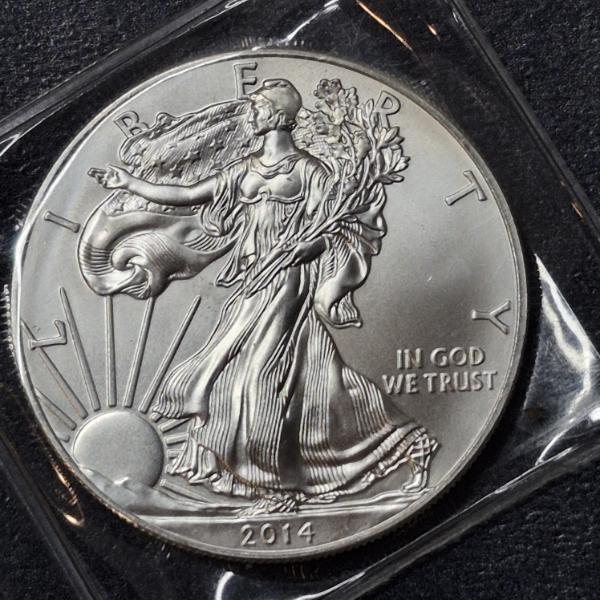 2014 Uncirculated United States Silver 1 Oz .999 Eagle - Nice & Clean
