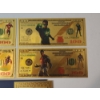 Image 3 : x4 Assorted DC Comics Superheroes $100 99999999 24K Gold Foil Banknotes Set w/ CoA