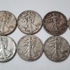 Image 3 : 10 Assorted Years United States 90% Silver Walking Liberty Half Dollars - Face Value: $5.00