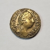 Image 2 : Rare Early 1800's King George III 1:7 Guinea Coin Weight - Georgian Era Brass Weight