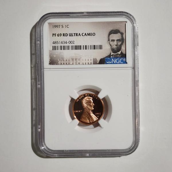 NGC PF69 RD Ultra Cameo Graded 1997-S United States Lincoln Penny