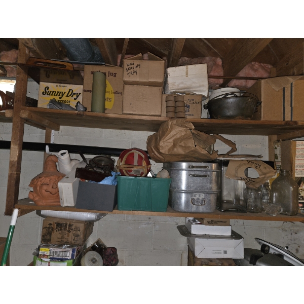 *Pick Up At Louisville Home - No Shipping Available* Contents Of Shelves, Kitchen Items, Tons Of Hol