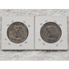 Image 2 : 2 Walking Liberty 90% Silver Half-Dollar Coins - AFV $1