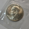 Image 2 : United States Mint 1972 40% Silver Uncirculated Eisenhower Dollar in Original Blue Packaging