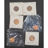 Image 1 : 1910, 1940, 1954, 1955-S, 1956-D & 1958-D Copper Wheat Cents - Face Value: $0.06