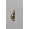 Image 10 : 14K Gold Necklace Pendants & Studback Earrings - Total Weight: 1.9g