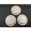 Image 3 : 3 - Red Barn Restaurant Metal Ash Trays - 4 1/2" Wide - Out Of Business In The 80's