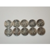 Image 5 : x10 Assorted Years Kennedy Half Dollars 40% Silver Face Value $5.00