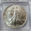 Image 2 : ICG Graded MS69+ 1987 American Silver Eagle Signed by Austin Hutto - 1 oz .999 Fine Silver 